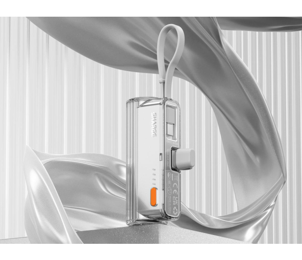 Sharge PowerBank Flow Mini 2 22,5W QC 3.0 PD 3.0 Szary - 1455943 - zdjęcie 6